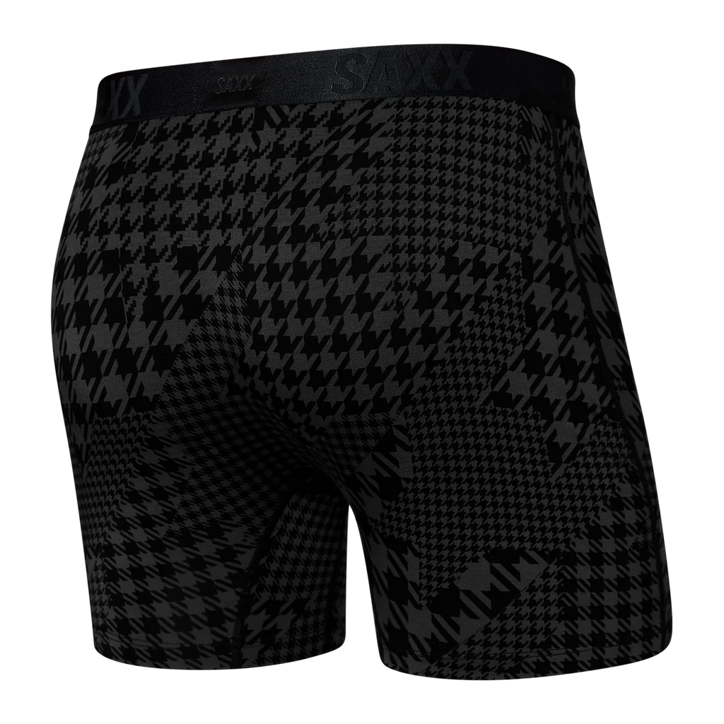 Saxx 22nd Century Silk Boxer Brief - Dogstooth Camo Black