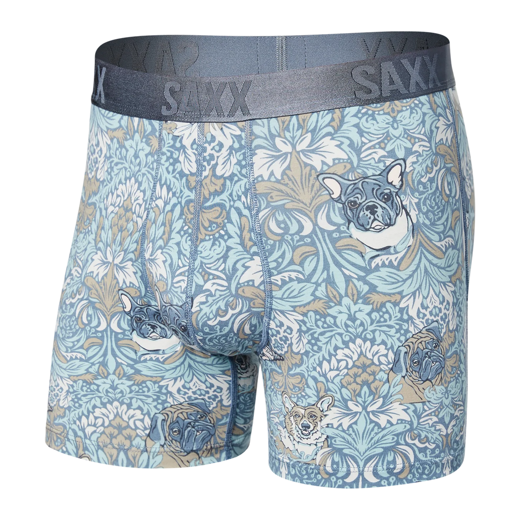 Saxx 22nd Century Silk Boxer Brief - Fleur De Pugs – NYLA Fresh Thread