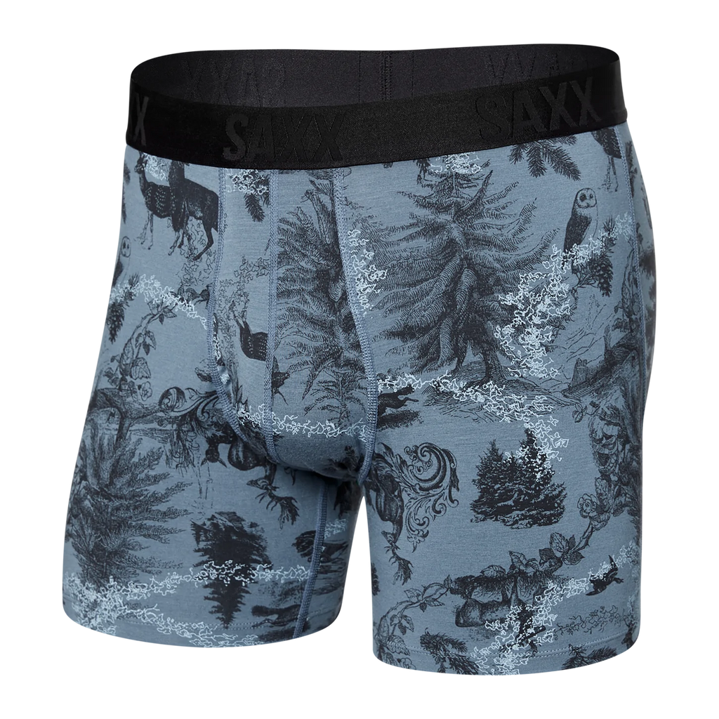 Saxx 22nd Century Silk Boxer Brief - Foile Toile Blue