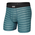 SAXX Droptemp Cooling Mesh Boxer Brief - Washed Teal Heather - Teal - 1 - Underwear - Boxer Briefs