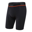 SAXX Kinetic Light Compression Mesh Long Leg - Black - Black - 1 - Underwear - Long Leg Boxer Briefs
