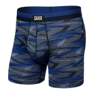 SAXX Sport Mesh Boxer Brief - Lightning Stripe - Blue - 1 - Underwear - Boxer Briefs