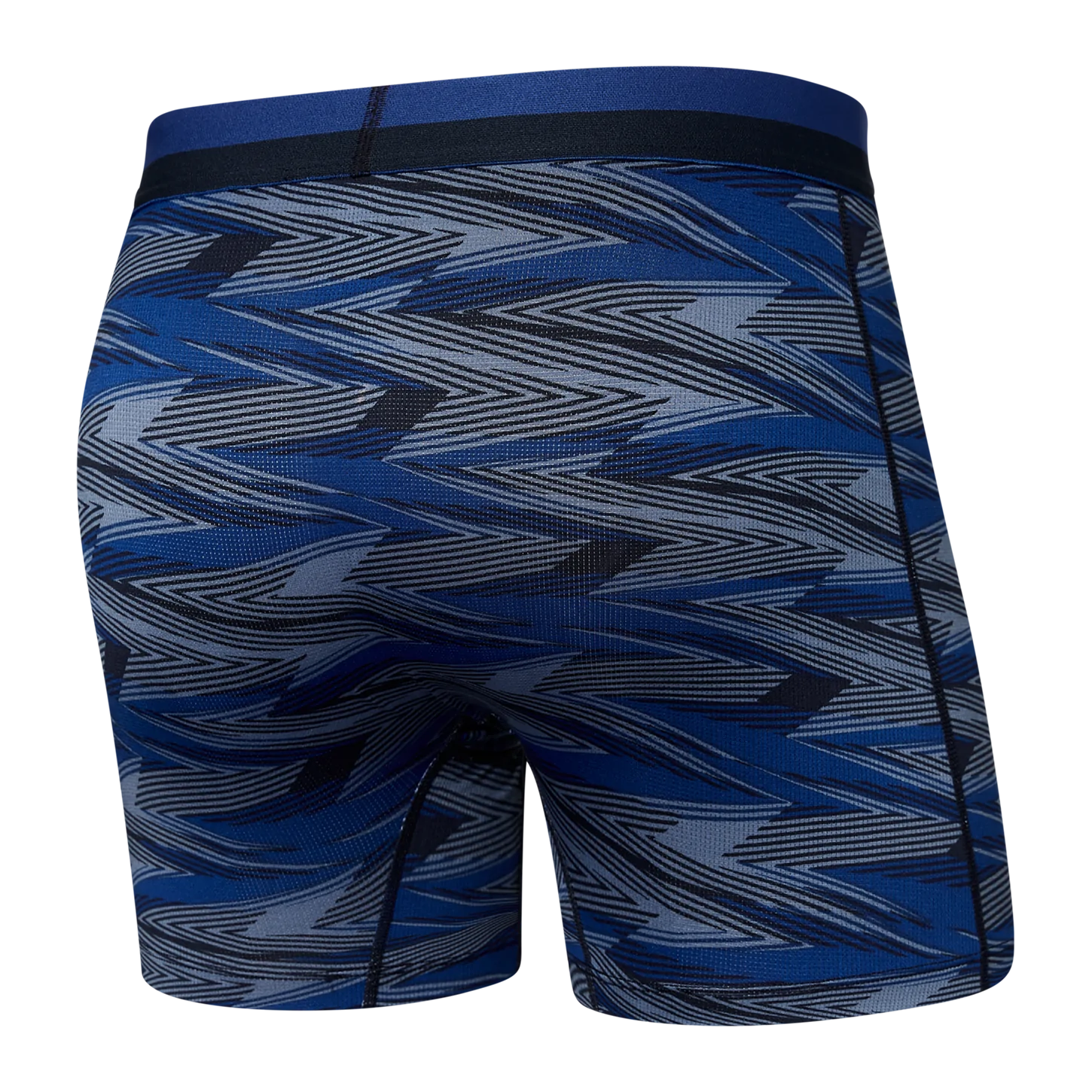 SAXX Sport Mesh Boxer Brief - Lightning Stripe - Blue - 2 - Underwear - Boxer Briefs