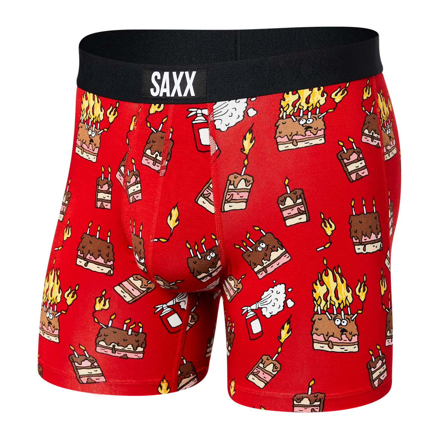 Saxx Vibe Boxer Brief - Fired Up Red