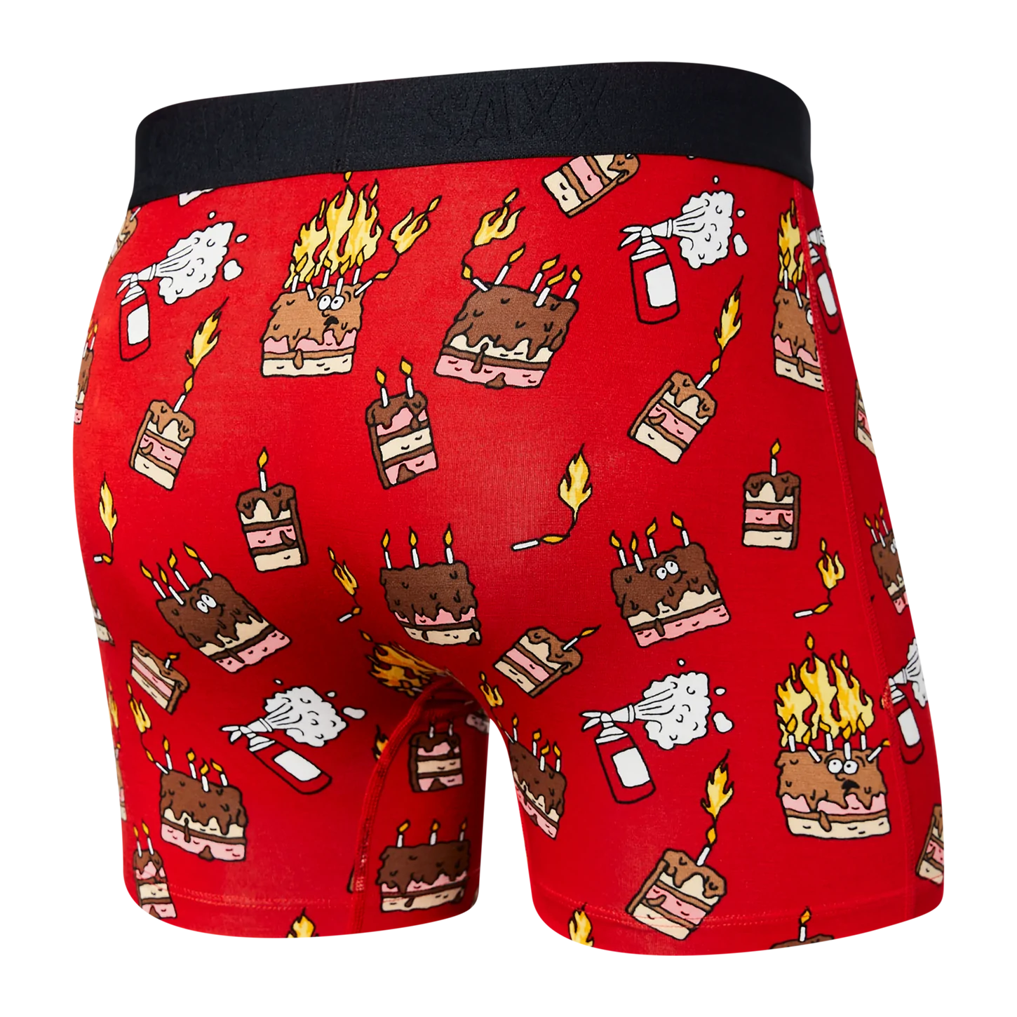 Saxx Vibe Boxer Brief - Fired Up Red