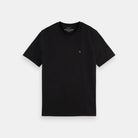 Scotch & Soda Crewneck Jersey T-Shirt In Organic Cotton Black