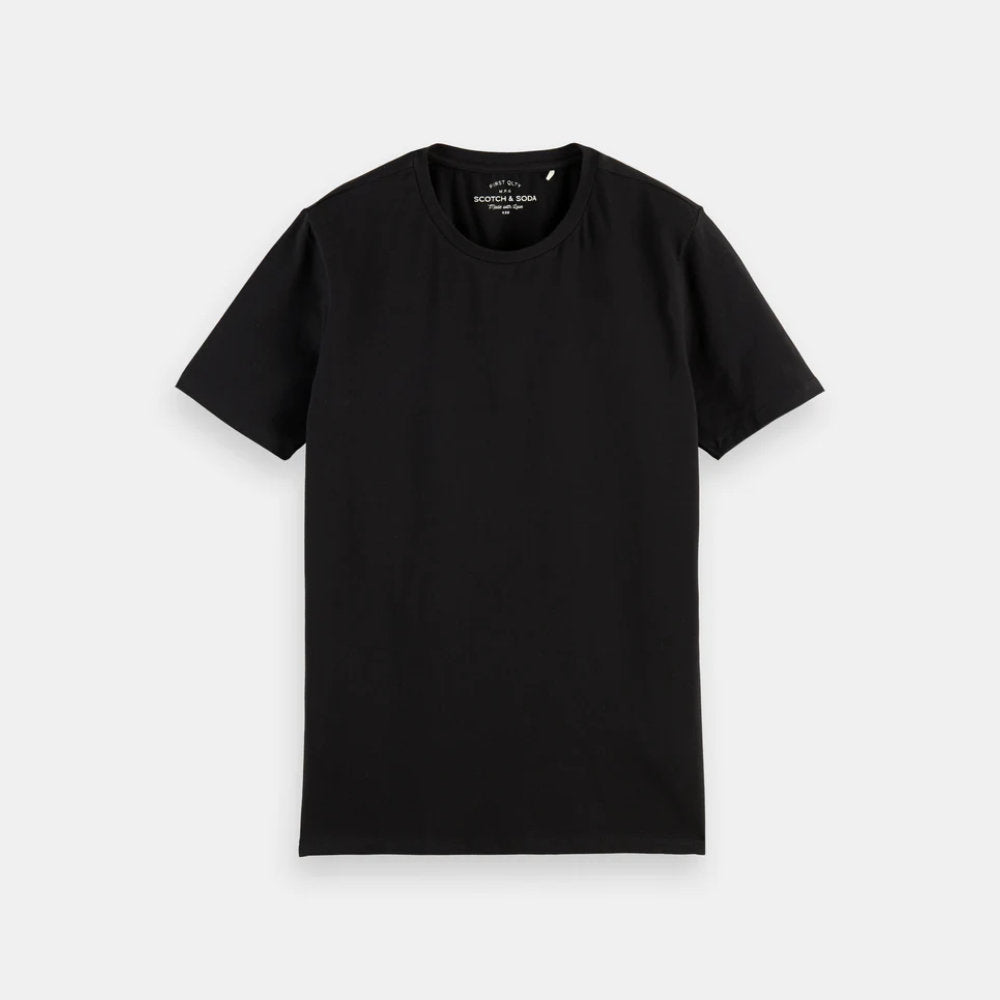 Scotch & Soda Classic Organic Blend Crewneck Tee Black