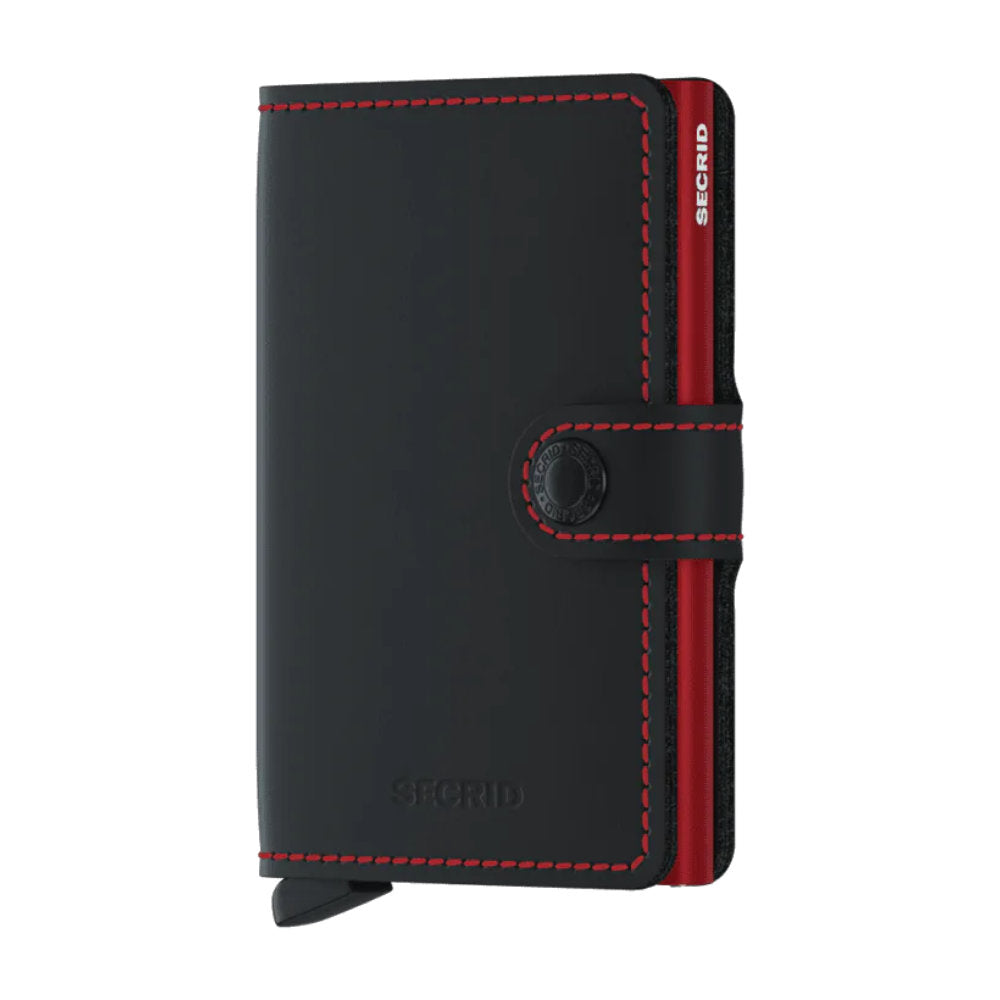 Secrid Miniwallet - Matte Black-Red