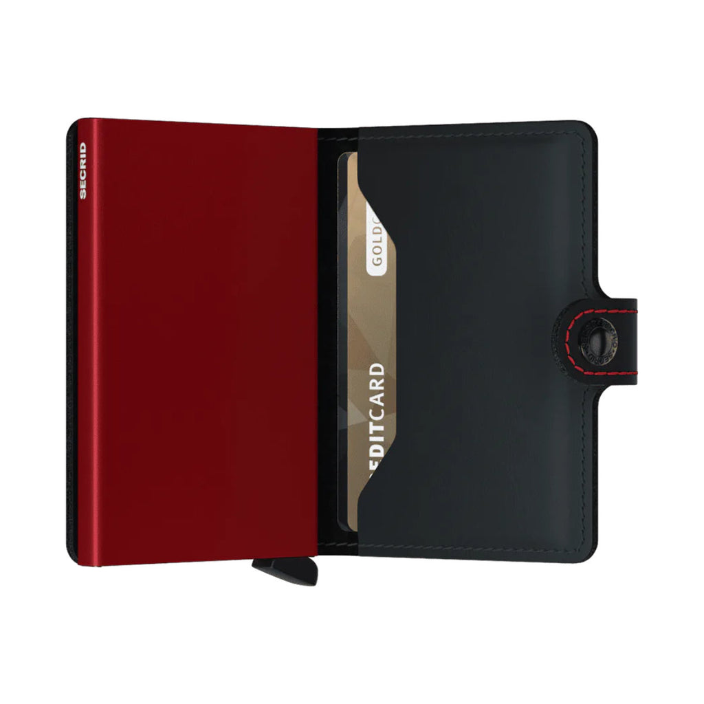 Secrid Miniwallet - Matte Black-Red