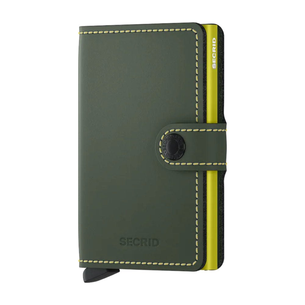 Secrid Miniwallet - Matte Green-Lime