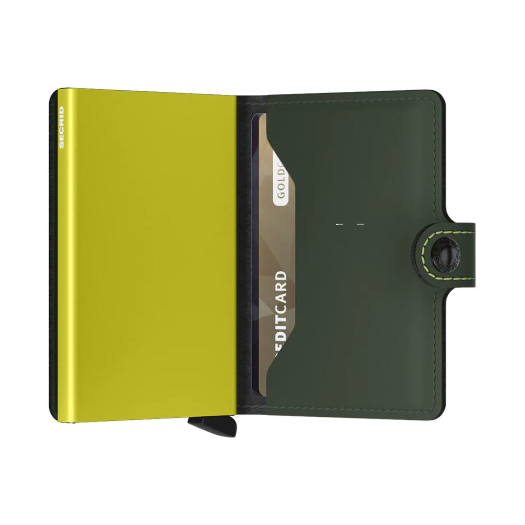 Secrid Miniwallet - Matte Green-Lime