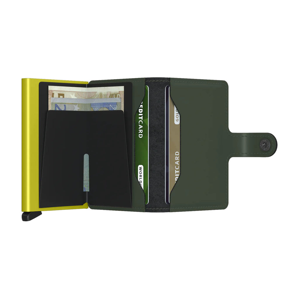 Secrid Miniwallet - Matte Green-Lime