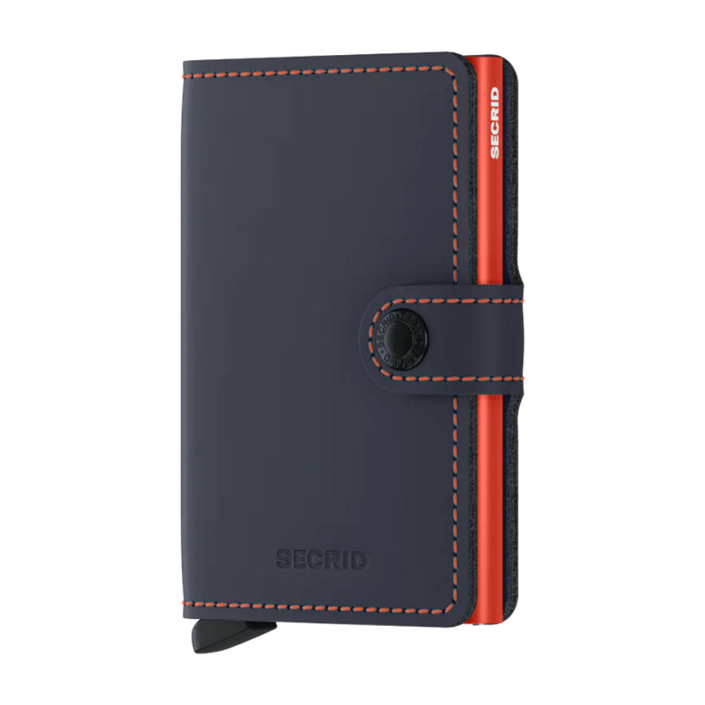 Secrid Miniwallet - Matte Night Blue-Orange