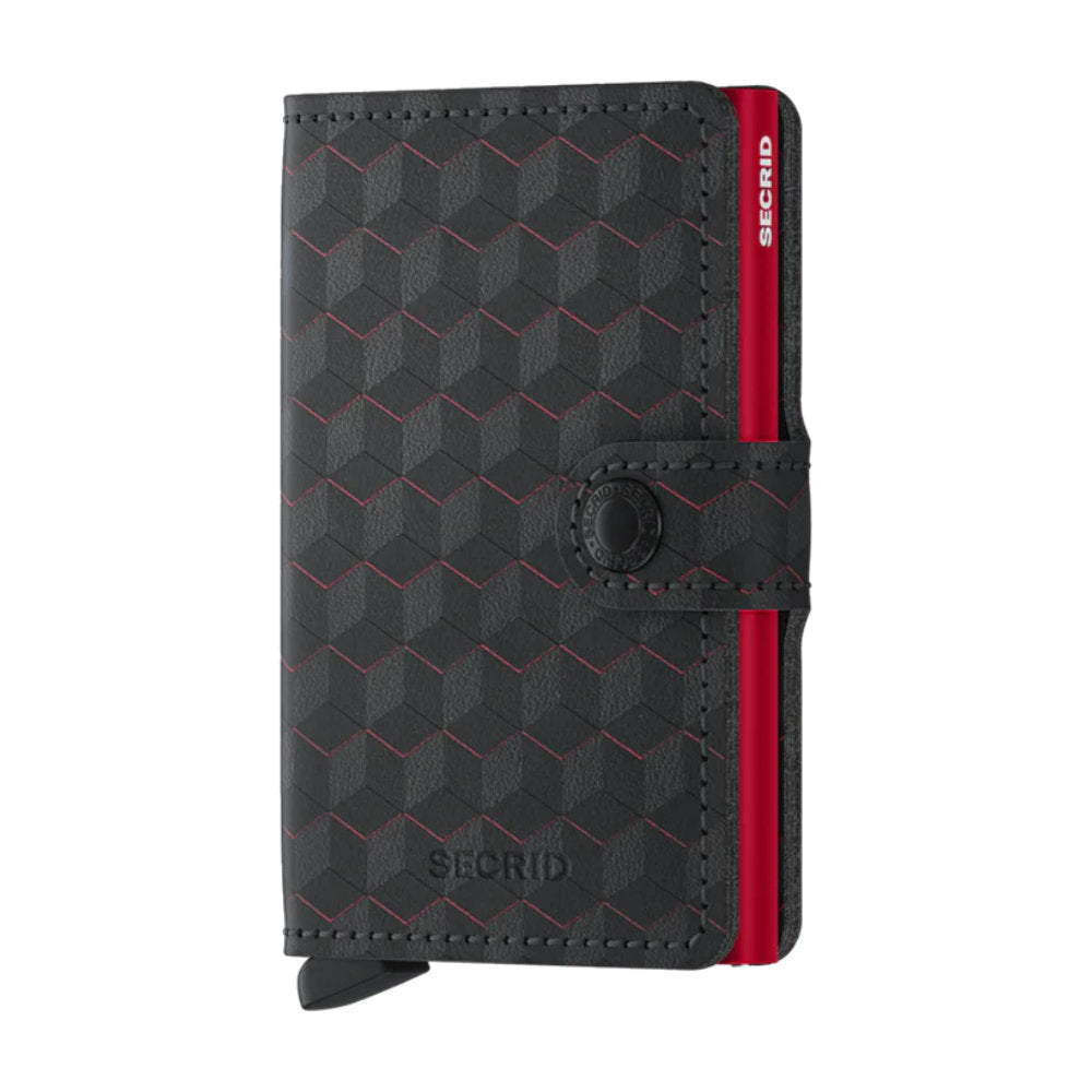 'Secrid Miniwallet - Optical' in 'Black-Red' colour