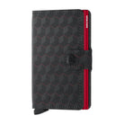 'Secrid Miniwallet - Optical' in 'Black-Red' colour