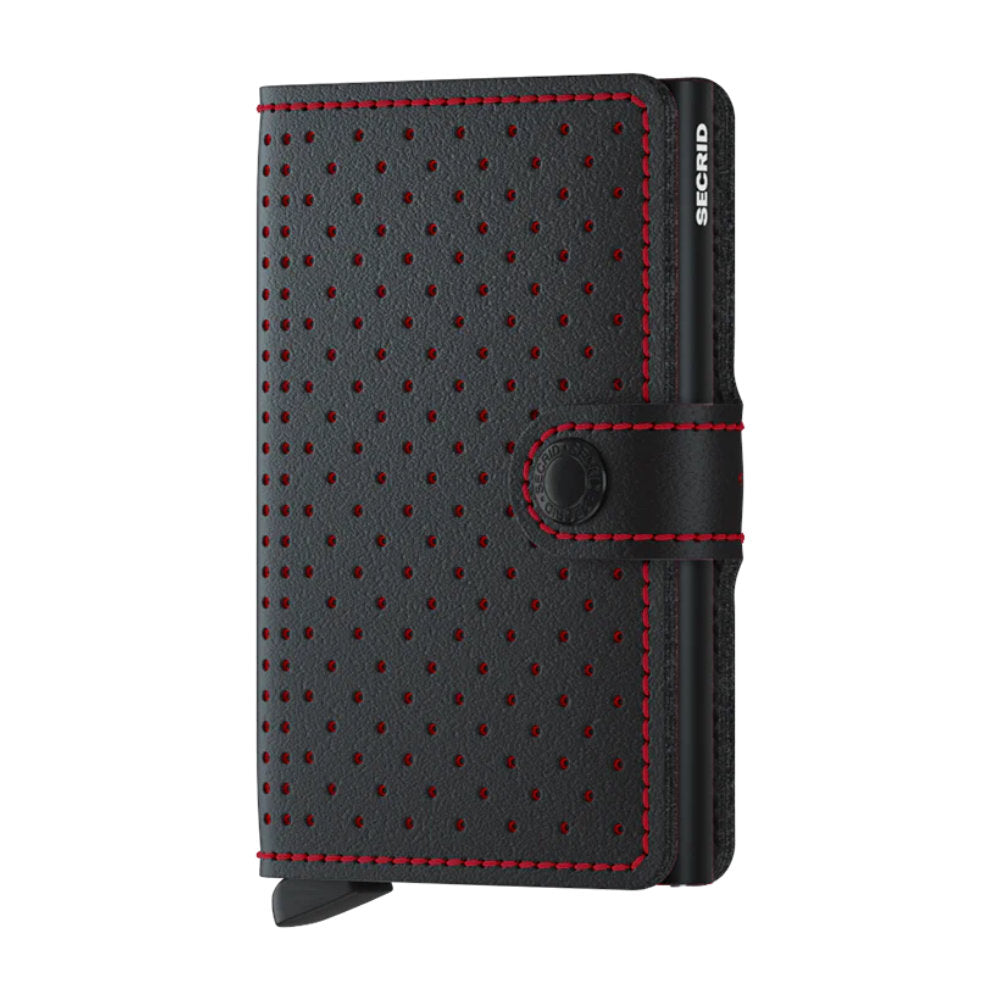 Secrid Miniwallet - Perforated Black-Red