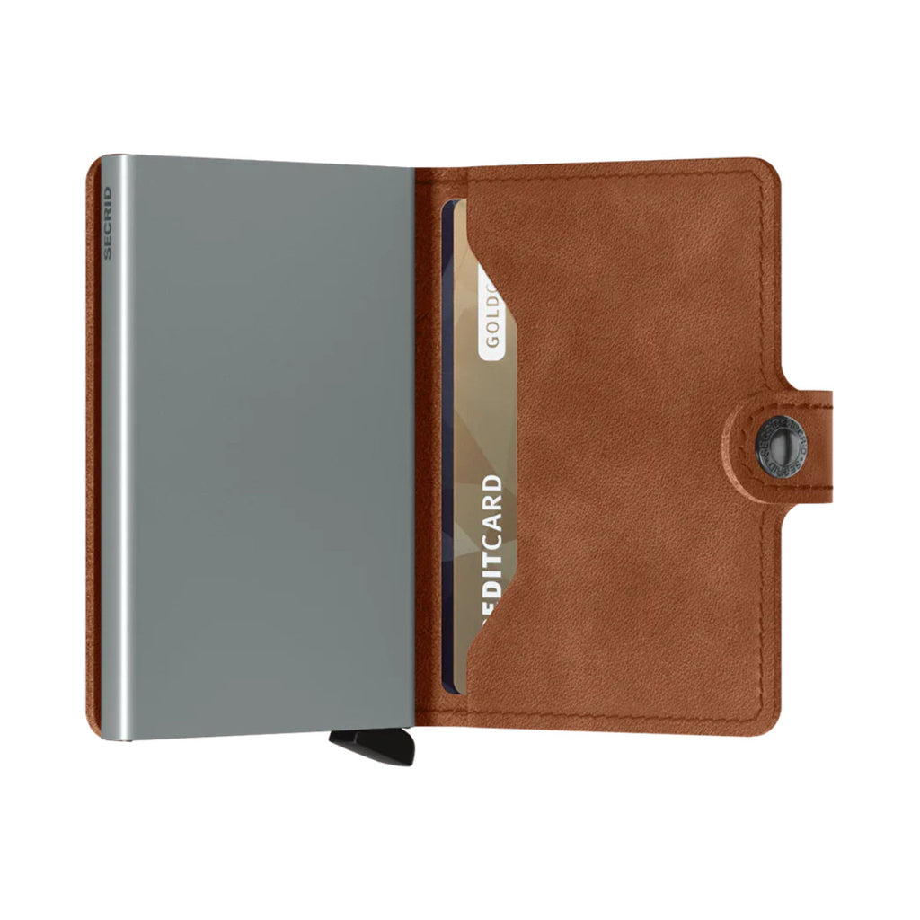 Secrid Miniwallet - Vintage Cognac-Silver