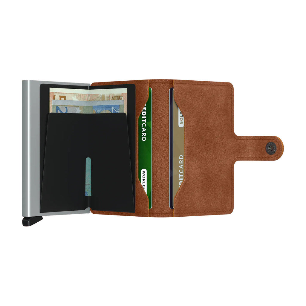 Secrid Miniwallet - Vintage Cognac-Silver