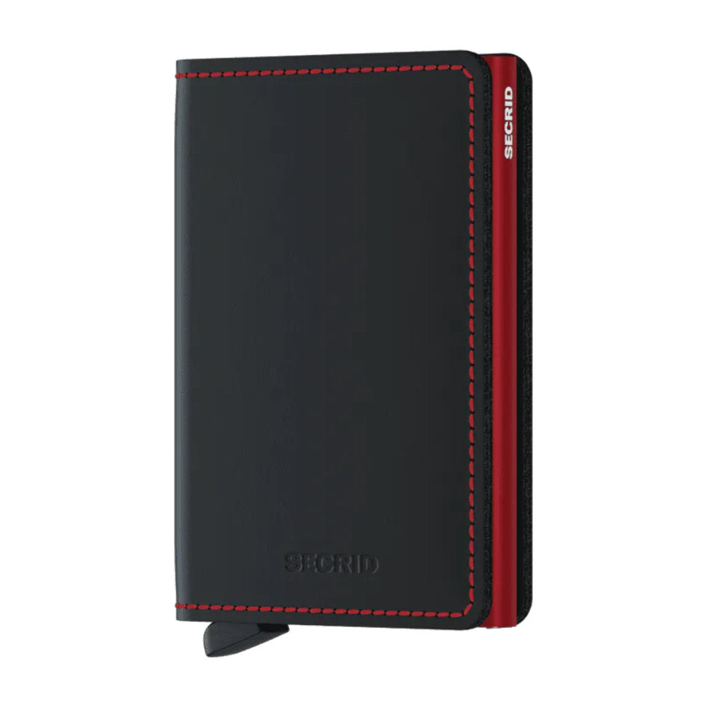 Secrid Slimwallet - Matte Black-Red