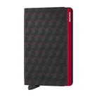 'Secrid Slimwallet - Optical' in 'Black-Red' colour