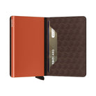 'Secrid Slimwallet - Optical' in 'Brown-Orange' colour