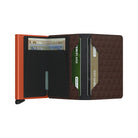 'Secrid Slimwallet - Optical' in 'Brown-Orange' colour