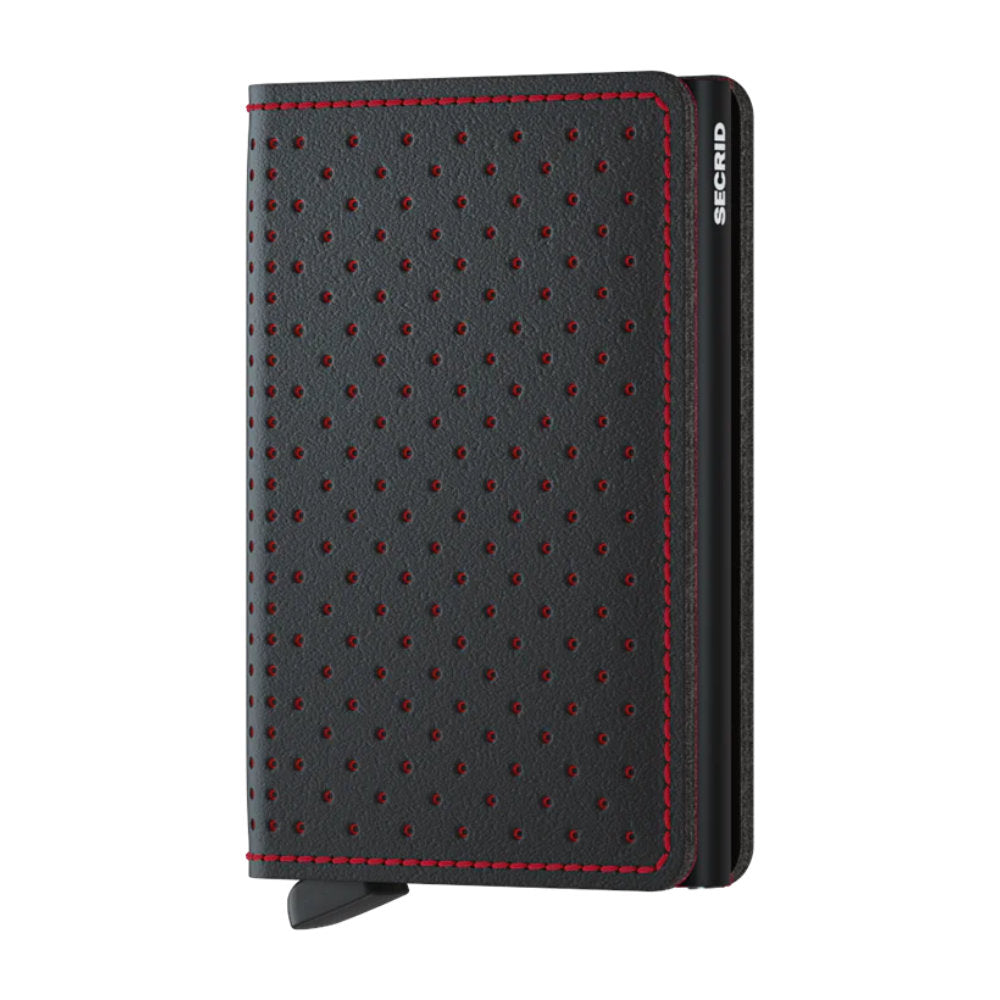 Secrid Slimwallet - Perforated Black-Red