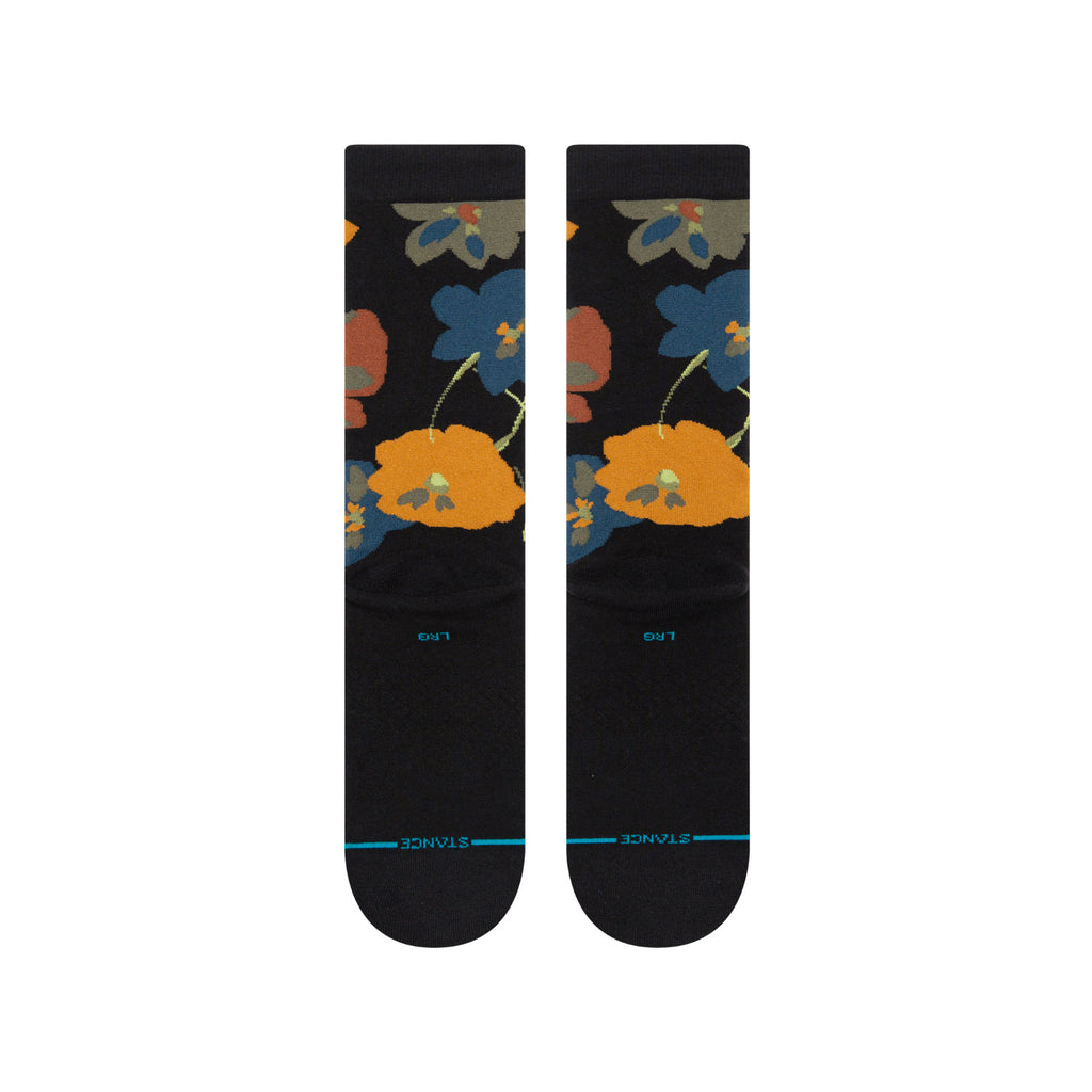 Stance First Bloom Crew Socks Black