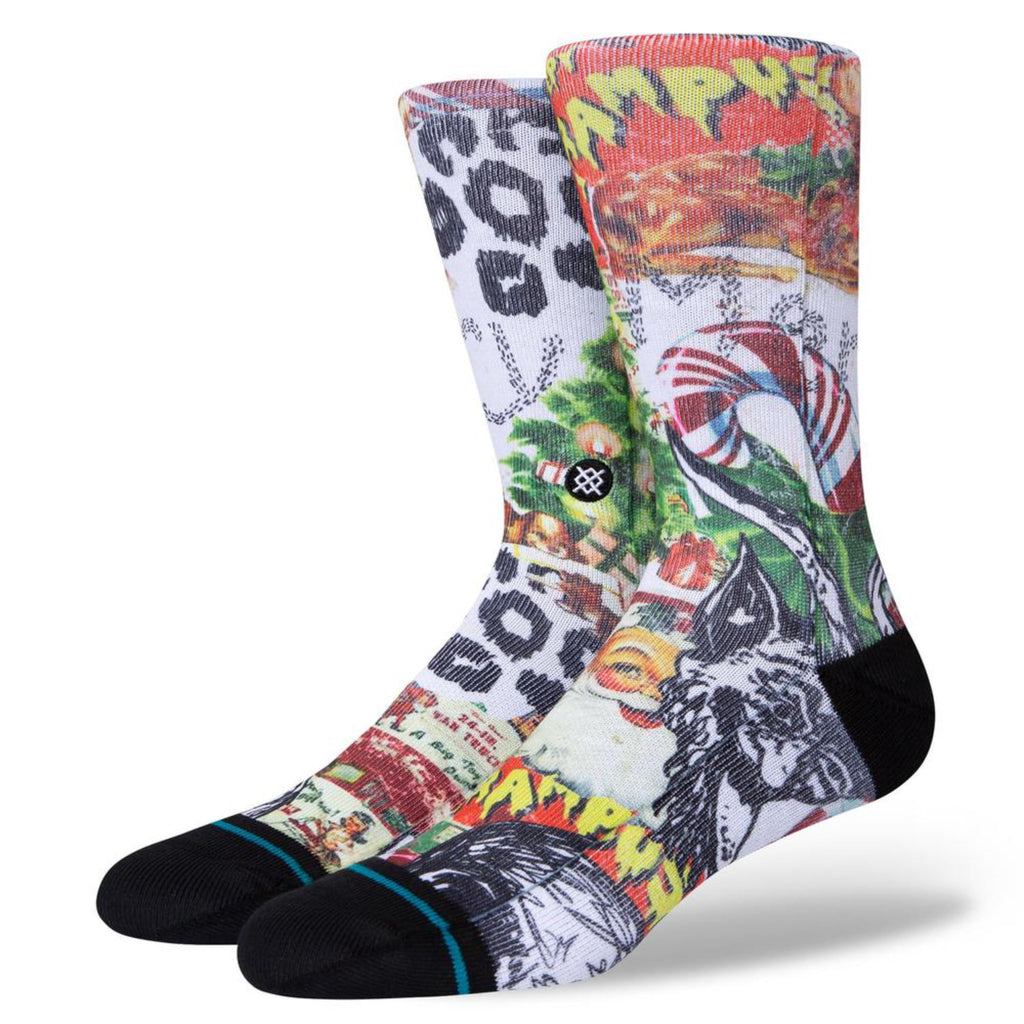 Stance Merry Krampus Crew Socks White