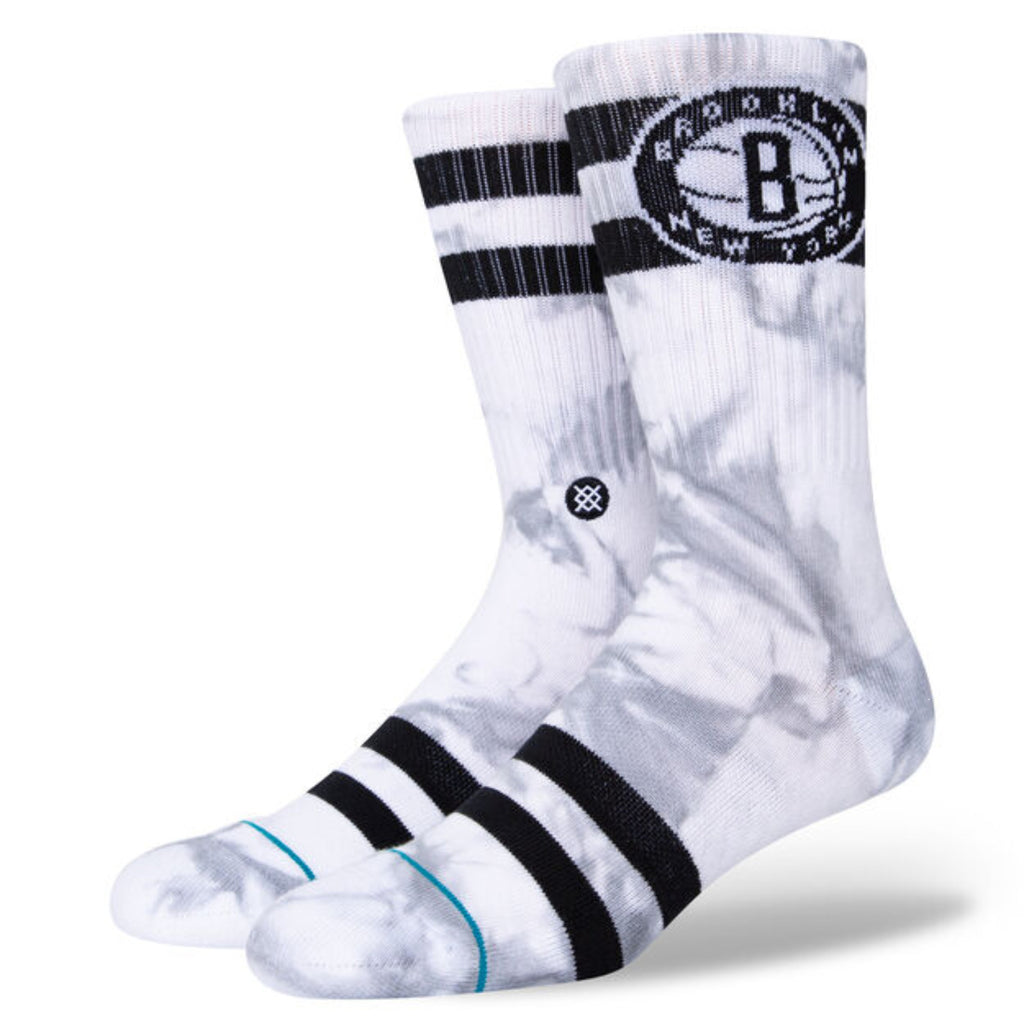 Stance Nba Nets Dyed Crew Socks Charcoal