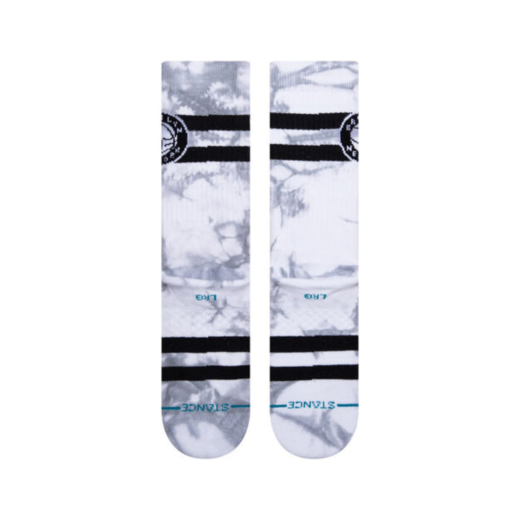 Stance Nba Nets Dyed Crew Socks Charcoal
