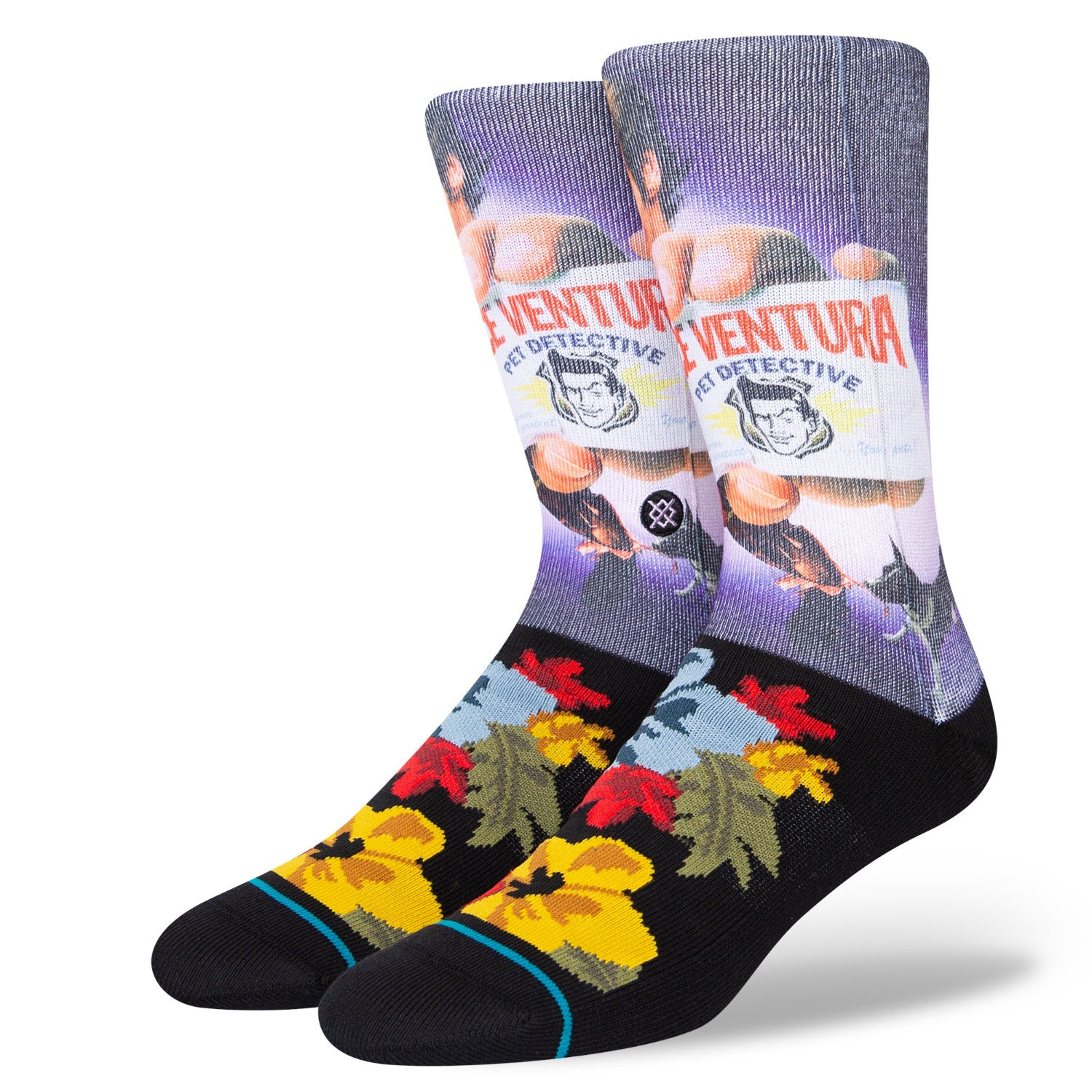 Stance Ace Ventura Pet Detective Crew Socks - Black - 1 - Socks - Crew Socks