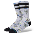 Stance Surfing Monkey Crew Socks - Grey - 1 - Socks - Crew Socks