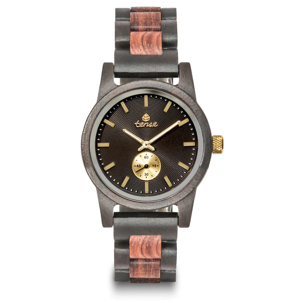 Tense Hampton Wooden Watch Leadwood / Katalox