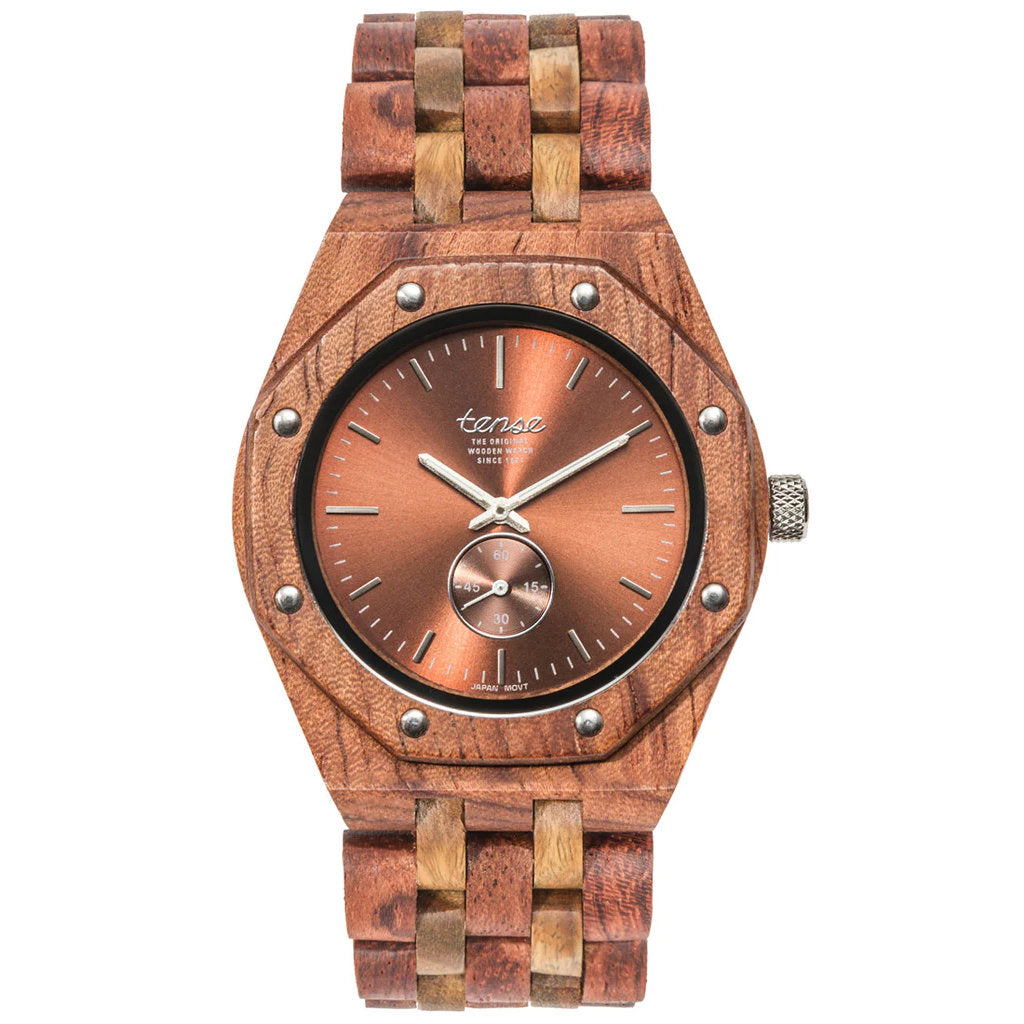 Tense Washington North Octagonal Wooden Watch Katalox / Green