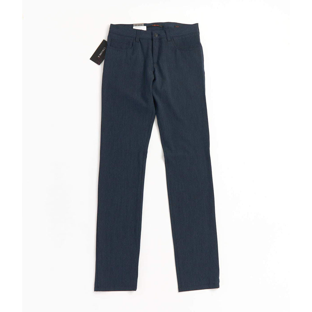 Alberto Pipe Regular Slim Fit Ceramica Dress Pants Blue