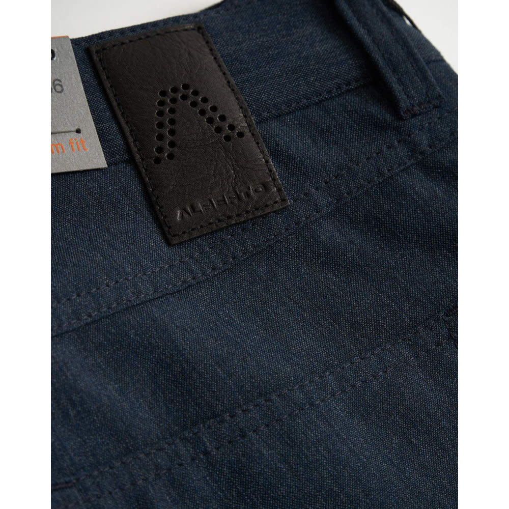 Alberto Pipe Regular Slim Fit Ceramica Dress Pants Blue