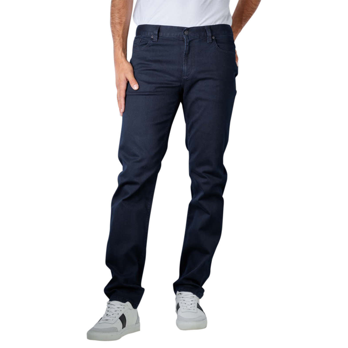 Alberto Pipe Regular Slim Fit Superfit Dual Fx Denim - Dark Blue - 1 - Bottoms - Jeans