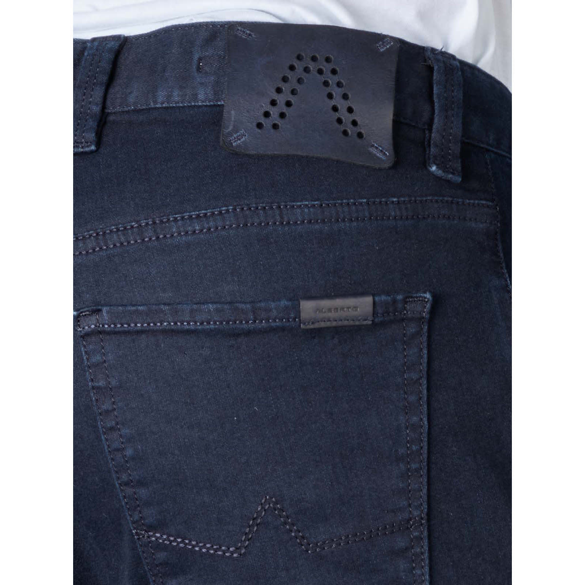 Alberto Pipe Regular Slim Fit Superfit Dual Fx Denim - Dark Blue - 11 - Bottoms - Jeans