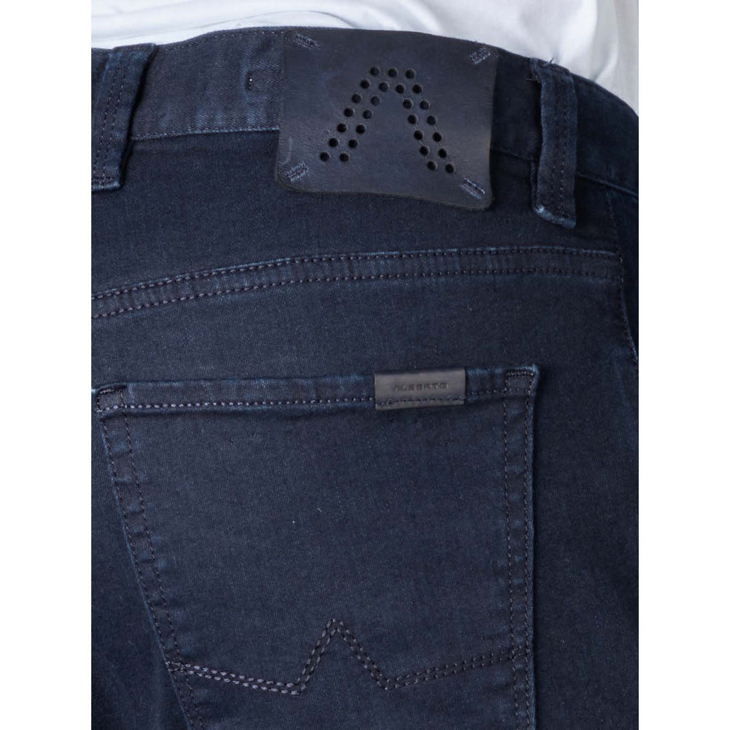 Alberto Pipe Regular Slim Fit Superfit Dual Fx Denim Dark Blue