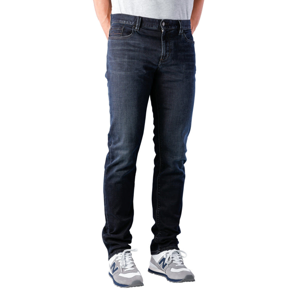 Alberto Pipe Regular Slim Fit Triple Dyed Denim Charcoal