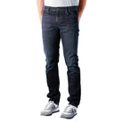 Alberto Pipe Regular Slim Fit Triple Dyed Denim - Charcoal - 2 - Bottoms - Jeans