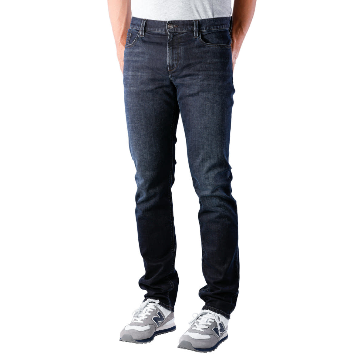 Alberto Pipe Regular Slim Fit Triple Dyed Denim - Charcoal - 13 - Bottoms - Jeans