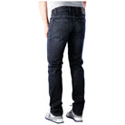 Alberto Pipe Regular Slim Fit Triple Dyed Denim - Charcoal - 3 - Bottoms - Jeans