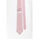 Beaux Hand Crafted Skinny Necktie Dusty Pink Linen