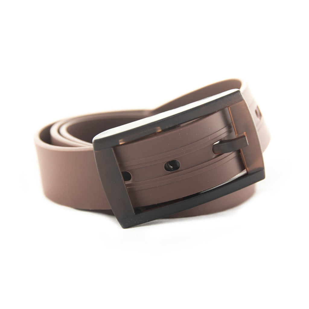 Borel Nickel Free Silicone Belt Brown
