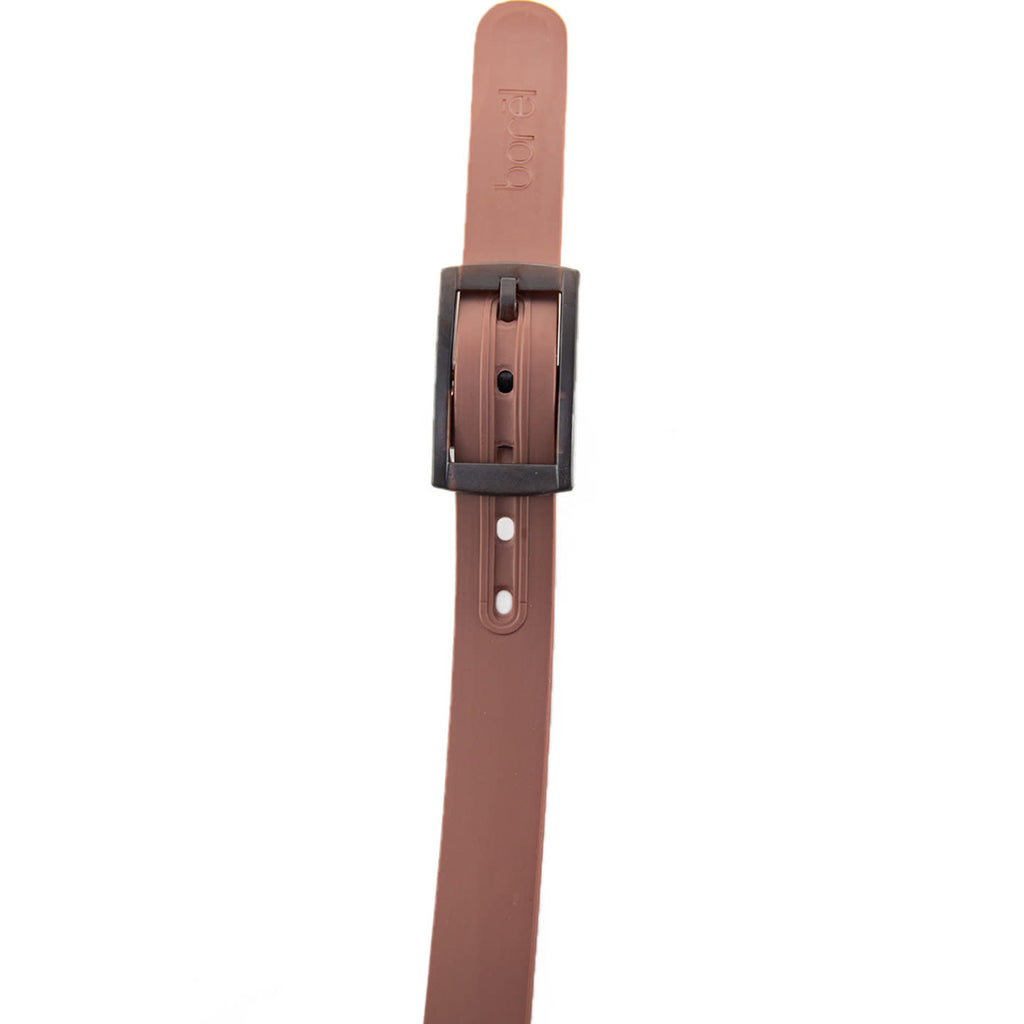 Borel Nickel Free Silicone Belt Brown