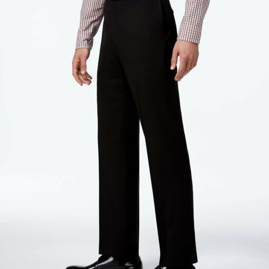 Calvin Klein Flat Front Dress Pant Black