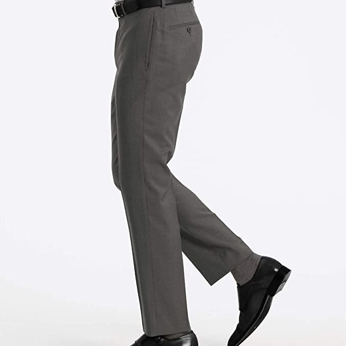 Calvin Klein Flat Front Dress Pant Grey
