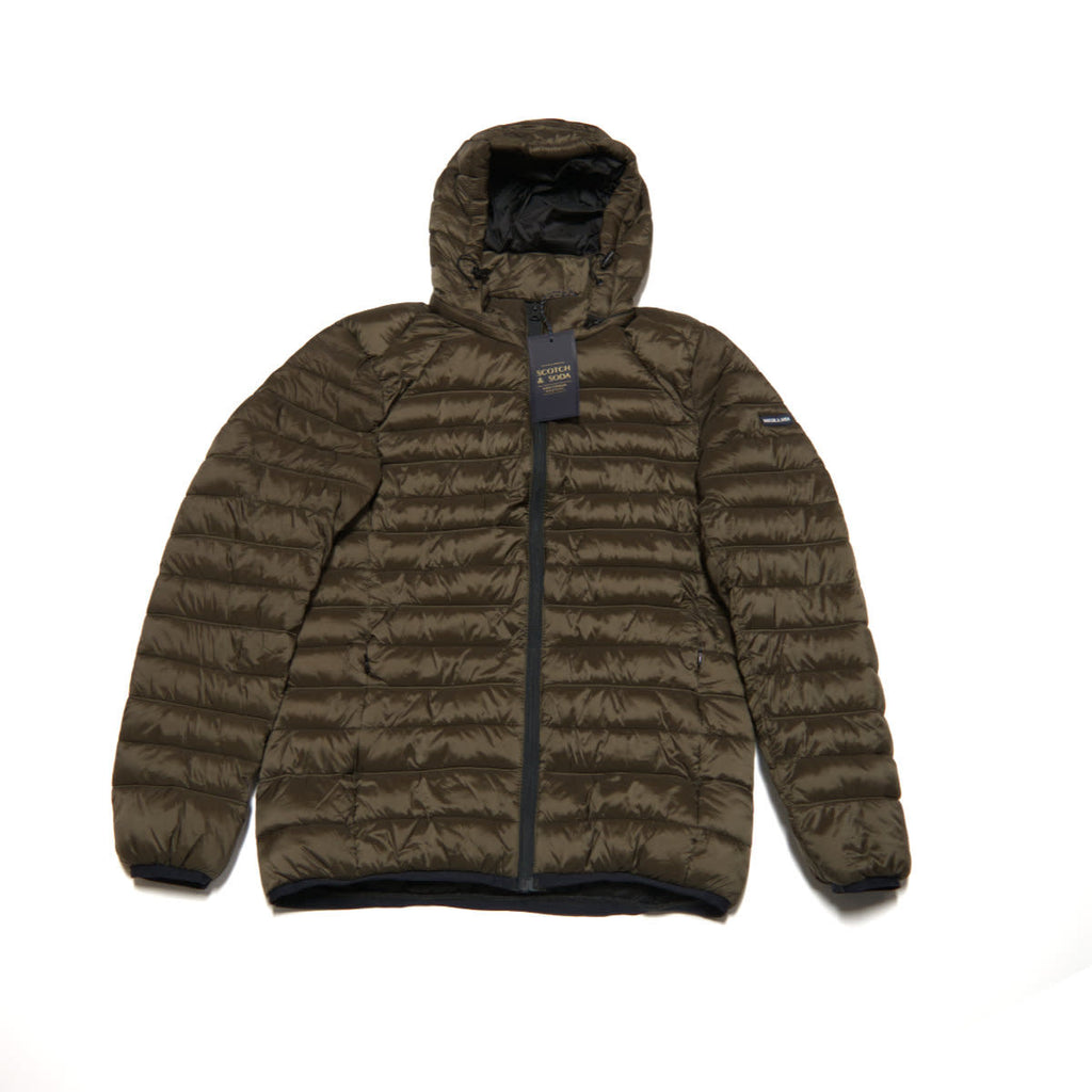 Scotch & Soda Padded Jacket Brown